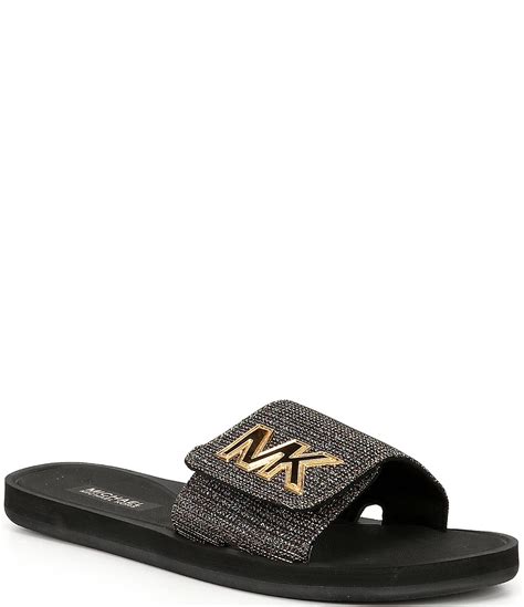 michael kors plate slide|michael kors slides size 11.